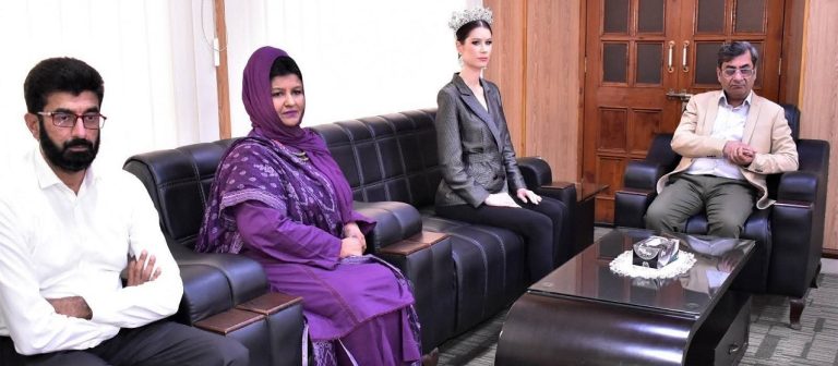 Miss Polli Cannabis, Guinness World Record Holder & Miss Elite Europe, Visits GCUF to Explore Textile Innovation